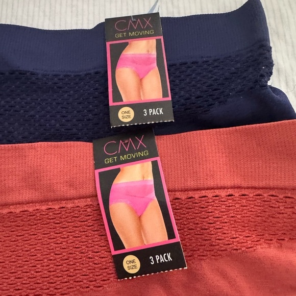 CNYX Lace Trim Panties Set - burnt orange and Blue. Better fit for medium - Picture 2 of 5